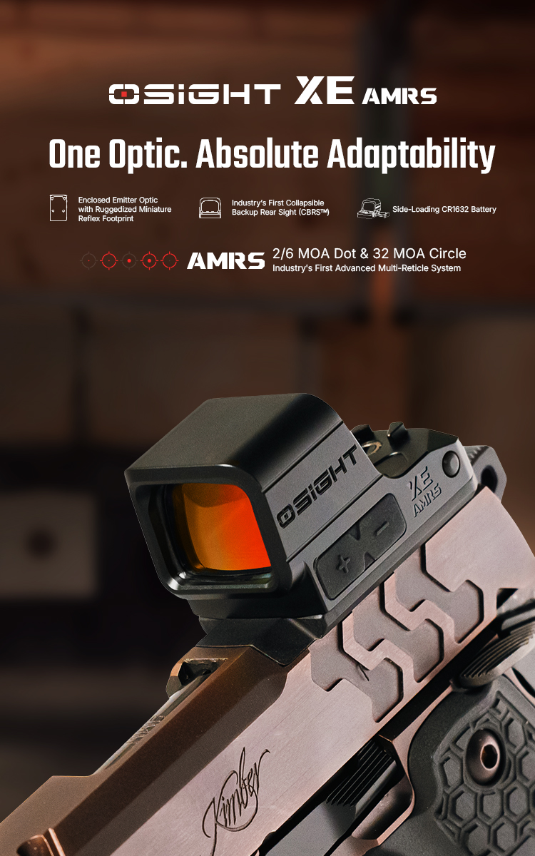 Osight XE ARMS Enclosed Red Dot Sight | 407c/507c Footprint - Osight