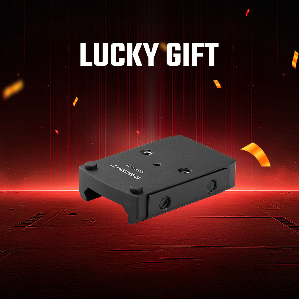 Black QSIGHT OSP-091 optics mount adapter plate, a lucky gift.