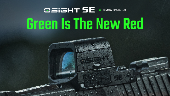 Osight SE Enclosed Green Dot Optic Sight | RMSc | Lifetime